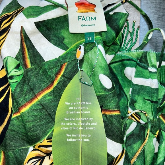 FARM Rio Max Amazonia Wrap Summer Dress Size XS - Picture 6 of 6